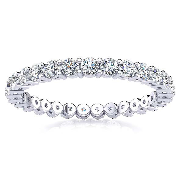 Milee Diamond Eternity Ring - White Gold