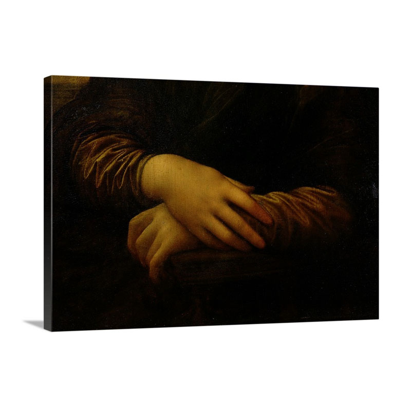 Mona Lisa Detail Of Her Hands C 1503 06 Wall Art - Canvas - Gallery Wrap