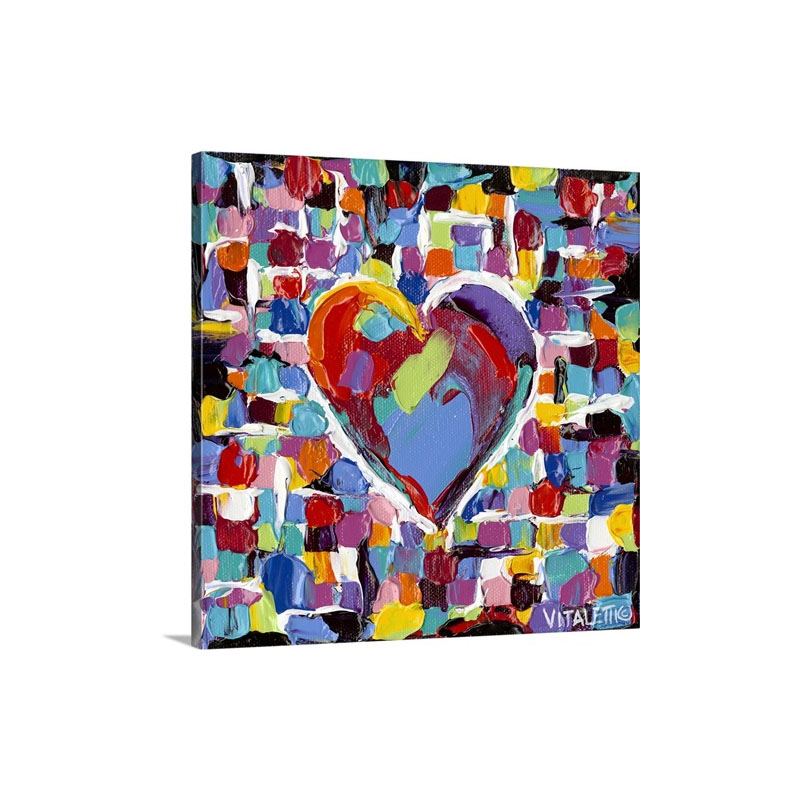 Mosaic Heart I I Wall Art - Canvas - Gallery Wrap