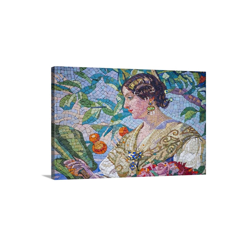 Mosaic Portrait Valencia Spain Europe Wall Art - Canvas - Gallery Wrap