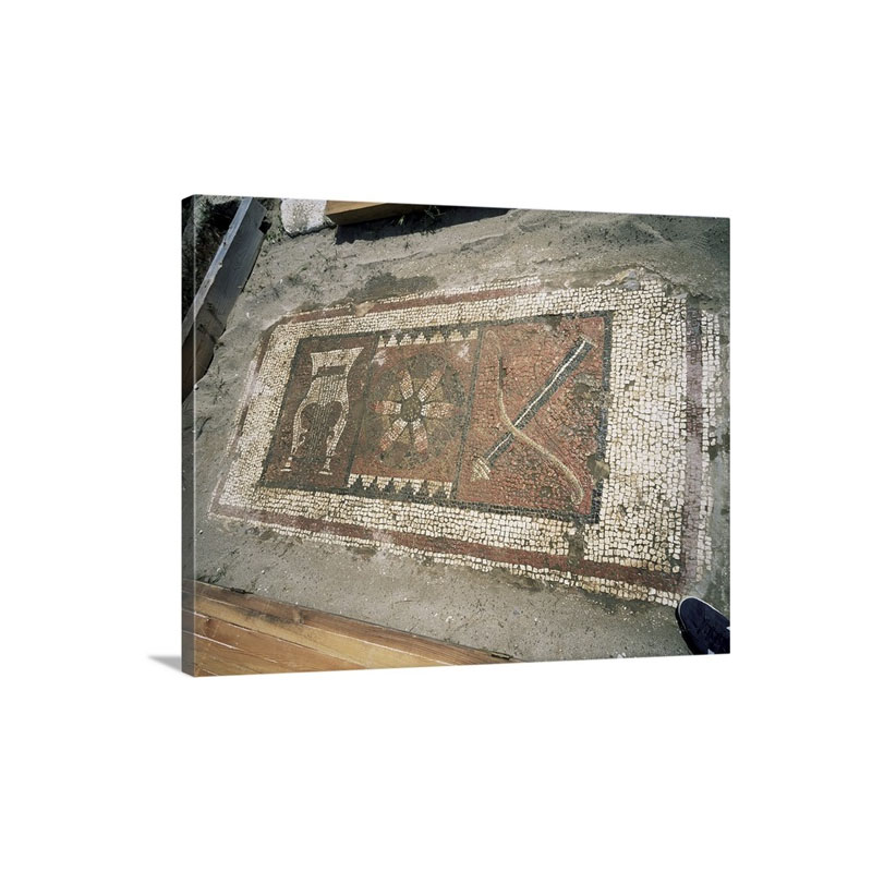 Mosaic Ruins Of The Apollo Temple At Letoon Anatolia Turkey Wall Art - Canvas - Gallery Wrap