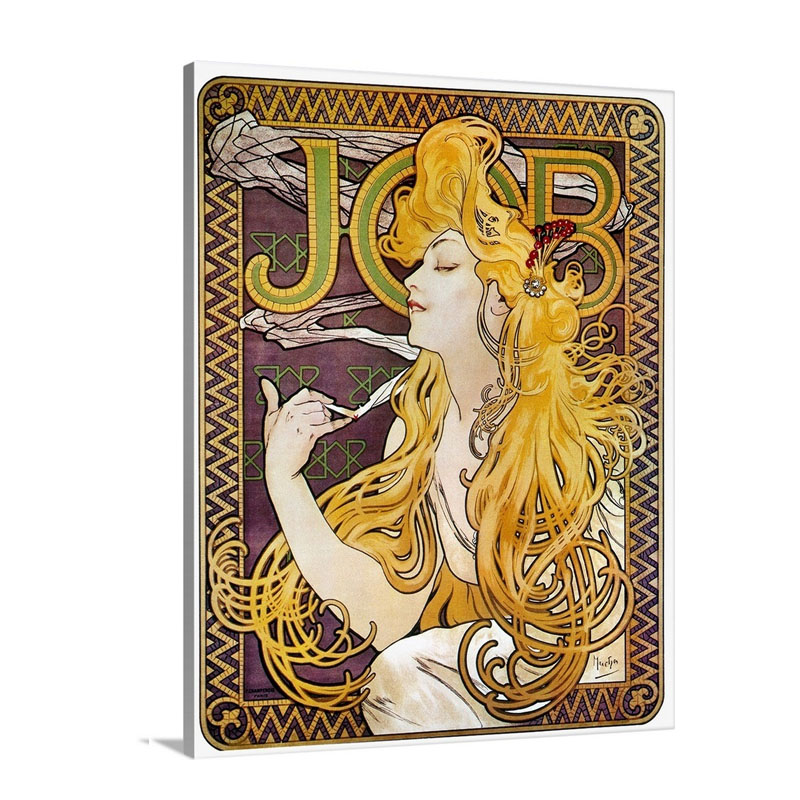 Mucha Cigarette Papers Wall Art - Canvas - Gallery Wrap