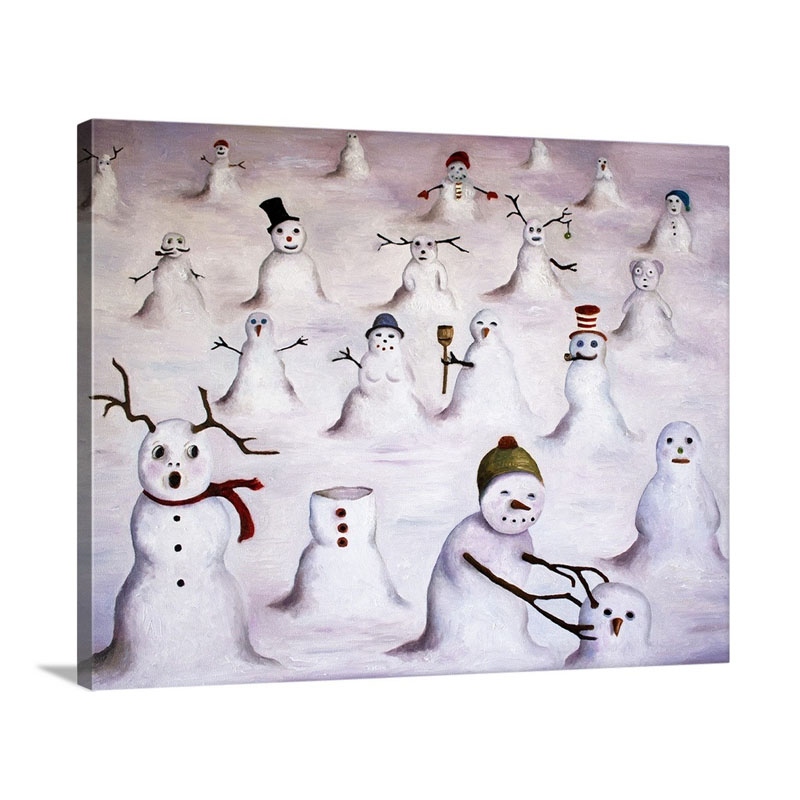 Mystery Revealed At Snowman Hill Wall Art - Canvas - Gallery Wrap