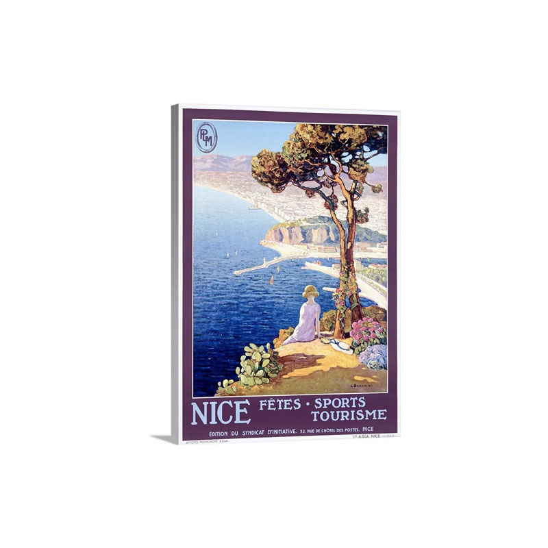 Nice Festival Of Sports And Tourism Vintage Poster By L Bonamici Wall Art - Canvas - Gallery Wrap