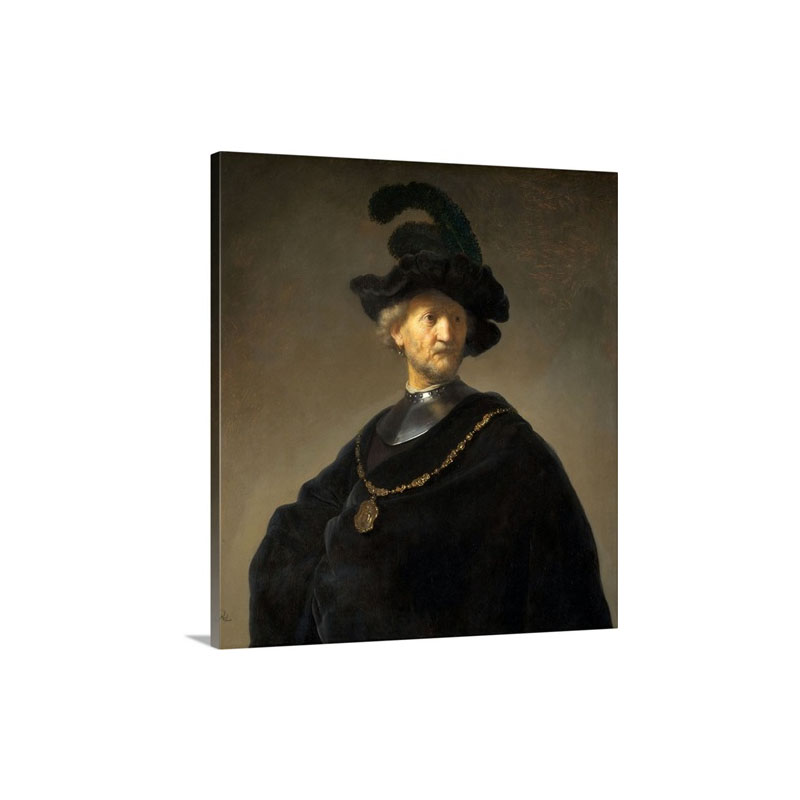 Old Man With A Gold Chain By Rembrandt Van Rijn Wall Art - Canvas - Gallery Wrap