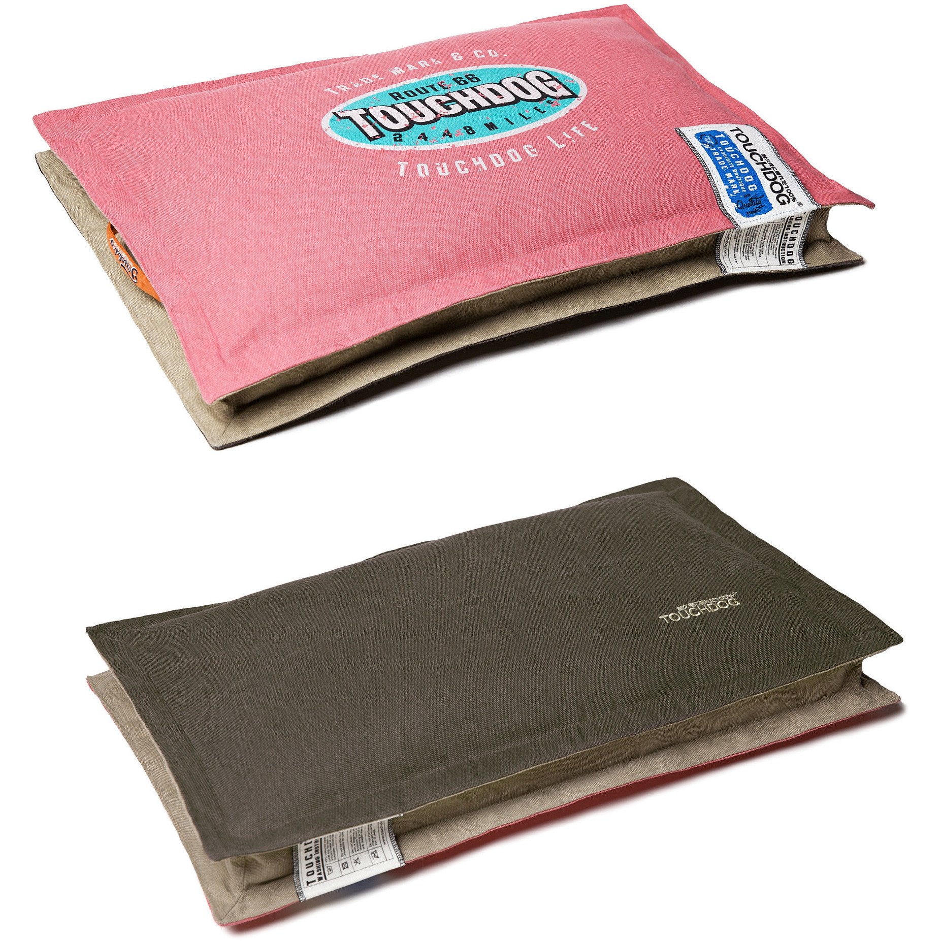 Touchdog Sporty Shock-Stitched Reversible Rectangular Thick Dog Mat