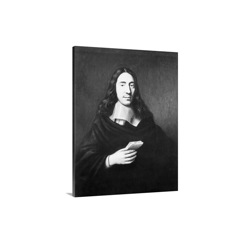 Painting Of Dutch Philosopher Spinoza Wall Art - Canvas - Gallery Wrap
