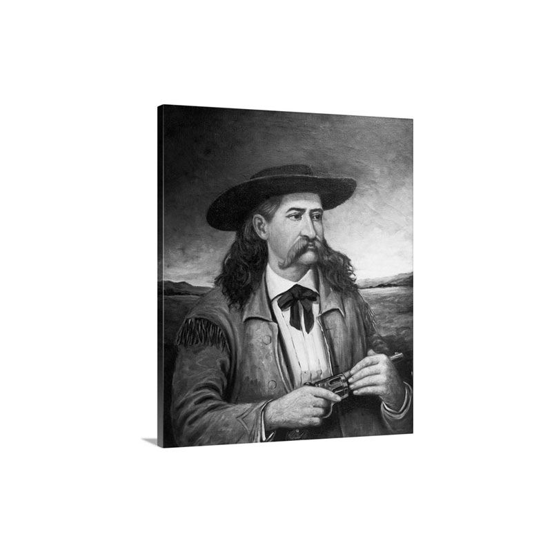 Painting Of Wild Bill Hickok Wall Art - Canvas - Gallery Wrap