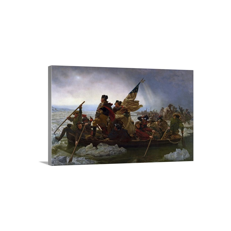 Painting Of George Washington Crossing The Delaware Wall Art - Canvas - Gallery Wrap