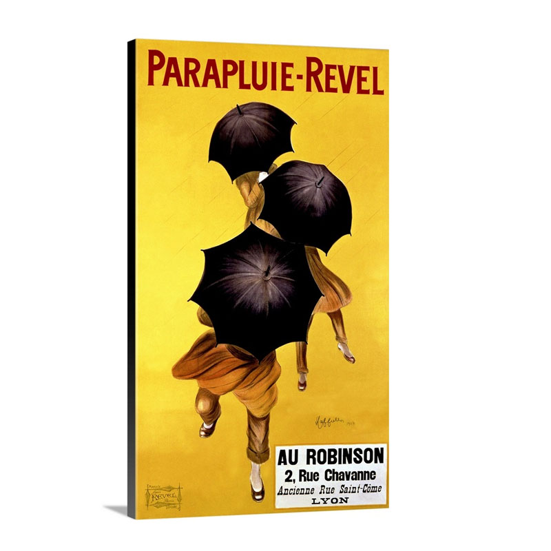 Parapluie Revel 1922 Vintage Poster By Leonetto Cappiello Wall Art - Canvas - Gallery Wrap