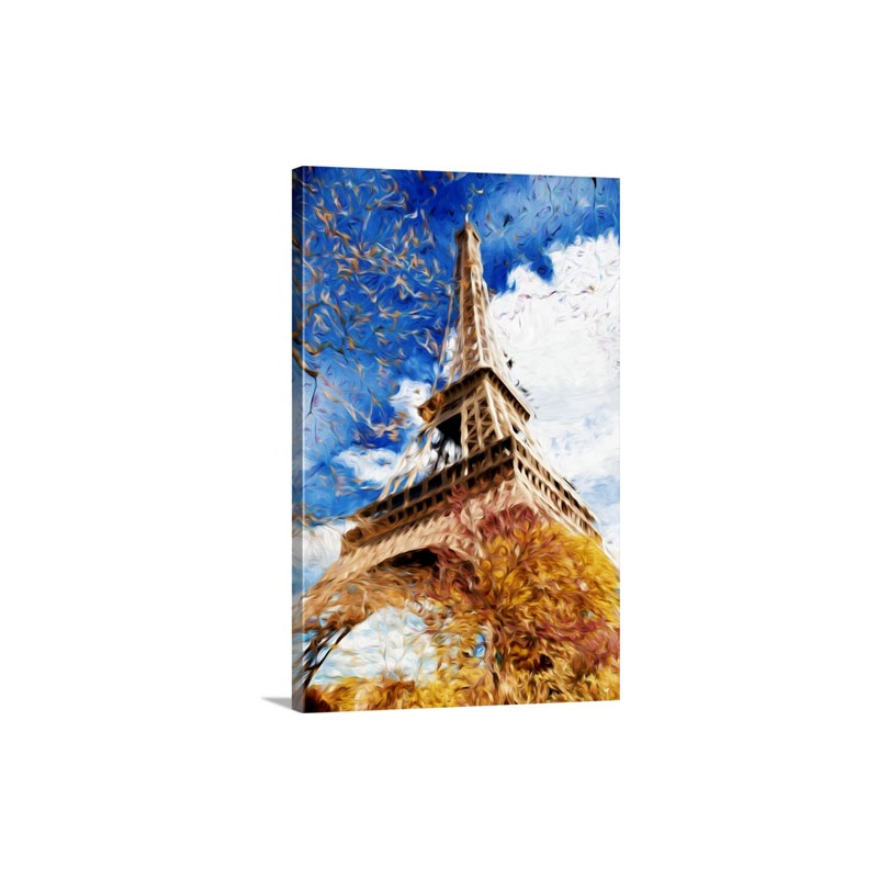 Paris Eiffel I I I Oil Painting Series - Canvas - Gallery Wrap