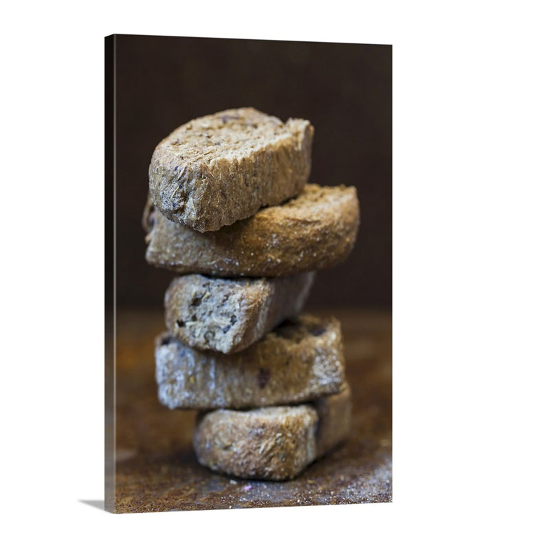 Paximadi from Crete - twice-baked bread from Greece that keeps for longer Wall Art - Canvas - Gallery Wrap