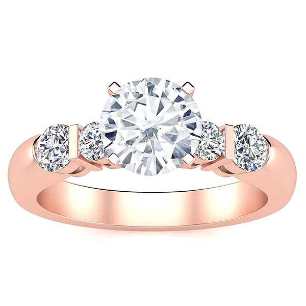 Penelope Moissanite Ring - Rose Gold