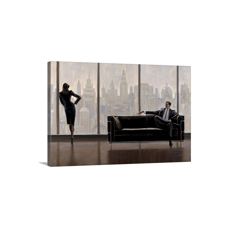 Pensive New York Wall Art - Canvas - Gallery Wrap
