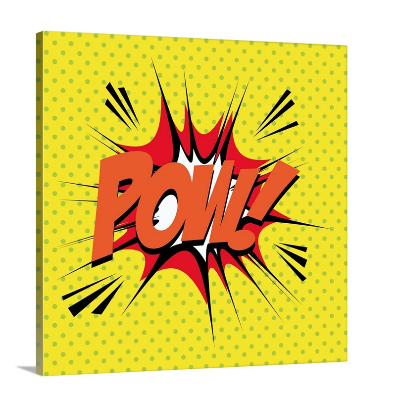 Pop Art Pow Wall Art - Canvas - Gallery Wrap