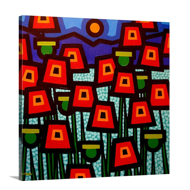 Poppy Field Wall Art - Canvas - Gallery Wrap