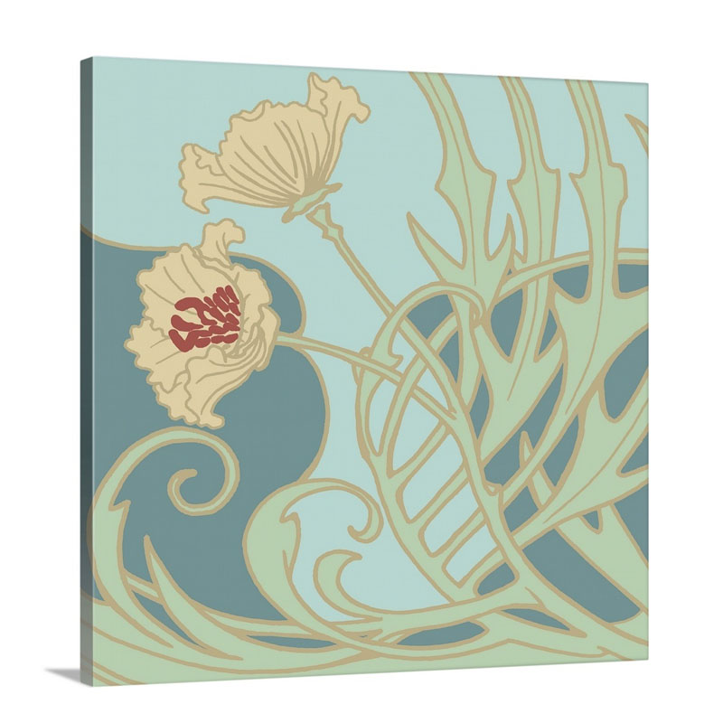 Poppy Flourish I Wall Art - Canvas - Gallery Wrap