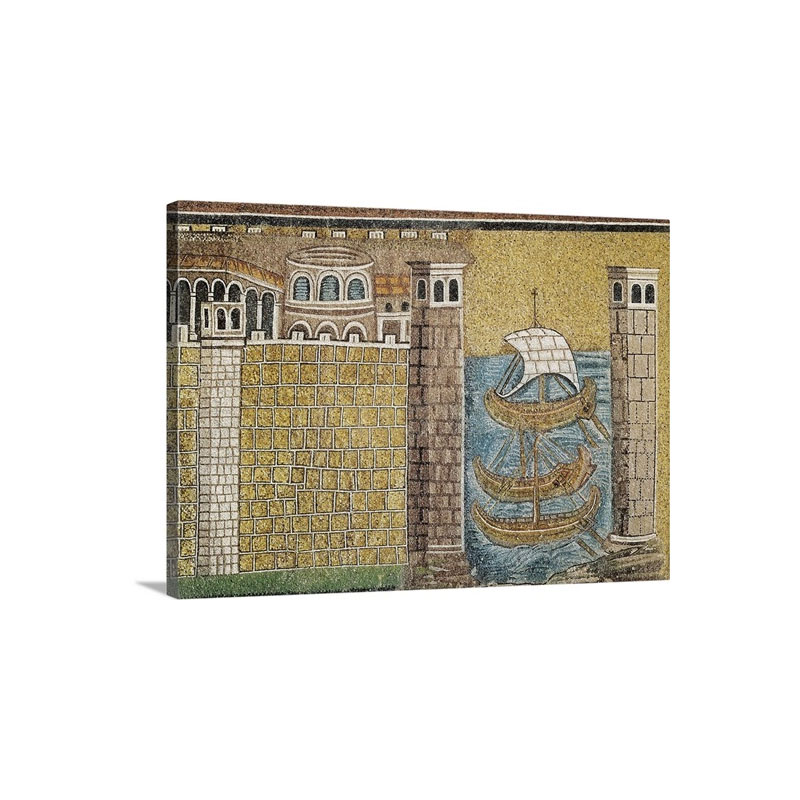 Port Of Classe Byzantine Mosaic Wall Art - Canvas - Gallery Wrap