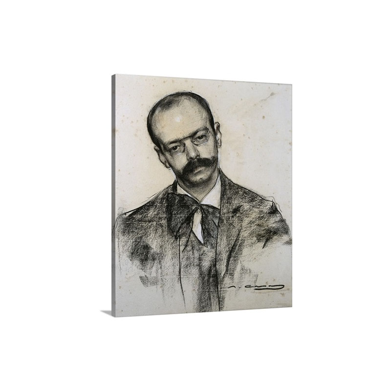 Portrait Of Gabriel Alomar Ca 1900 10 Wall Art - Canvas - Gallery Wrap