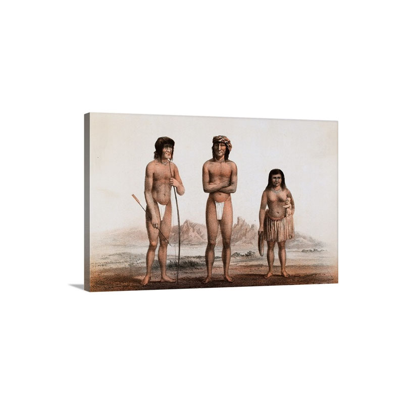 Portrait Of Mojave Indians Wall Art - Canvas - Gallery Wrap