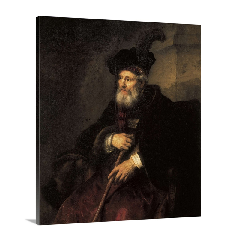 Portrait Of An Old Man Wall Art - Canvas - Gallery Wrap