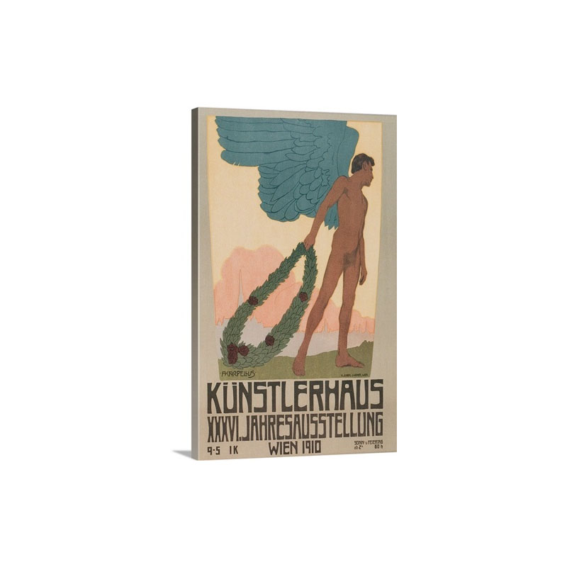 Poster For Vienna Art Exhibition 1910 Wall Art - Canvas - Gallery Wrap
