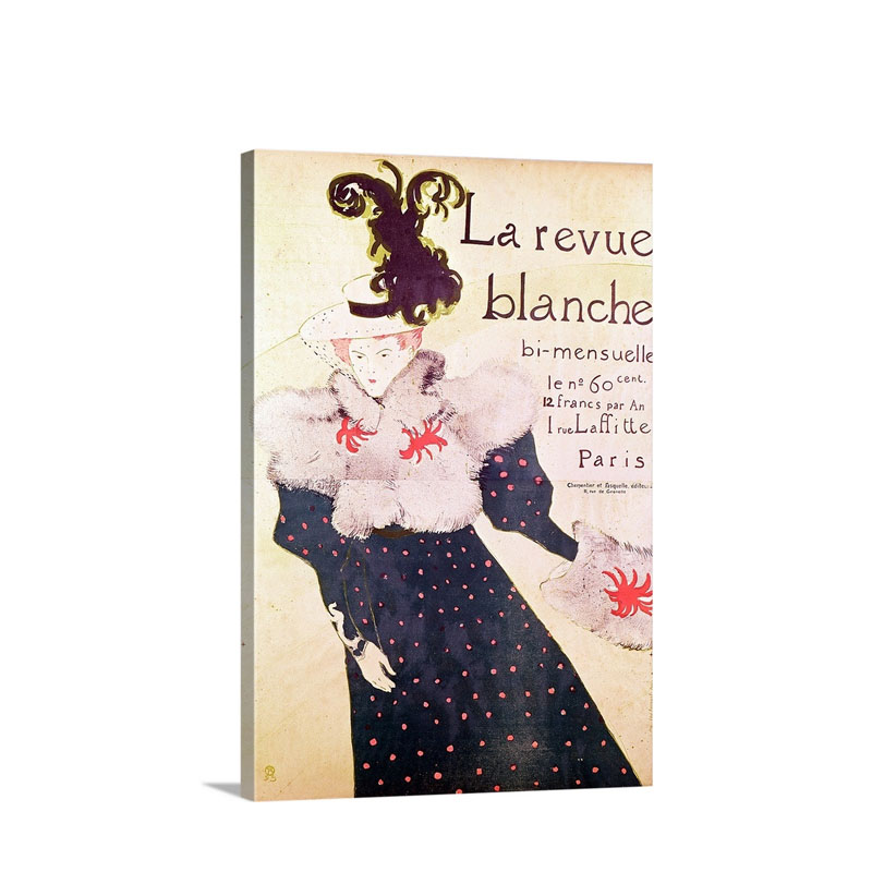 Poster Advertising La Revue Blanche 1895 Wall Art - Canvas - Gallery Wrap