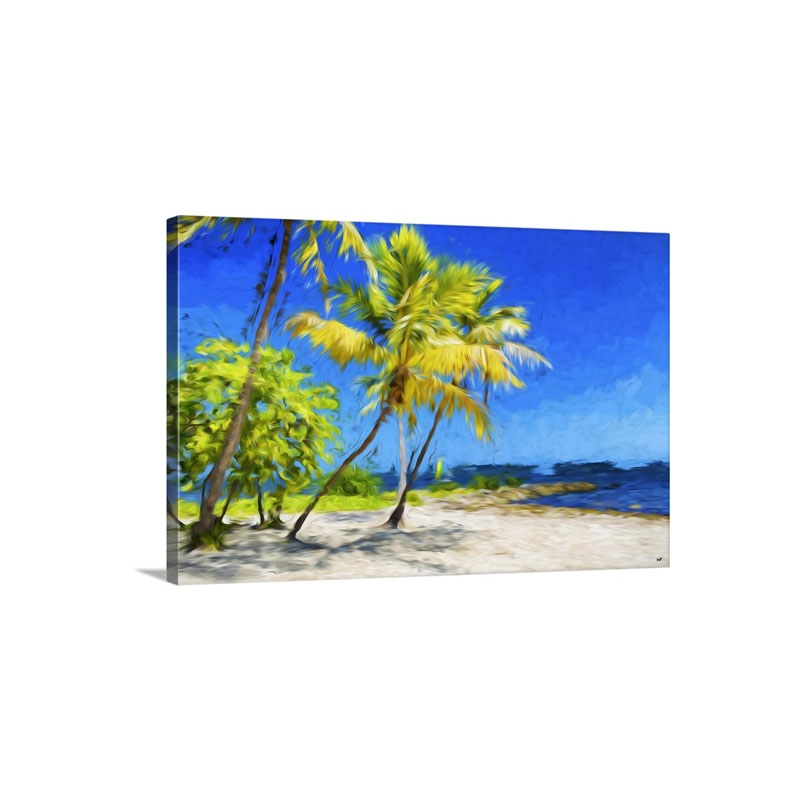 Quiet Beach I I I Oil Painting Series Wall Art - Canvas - Gallery Wrap