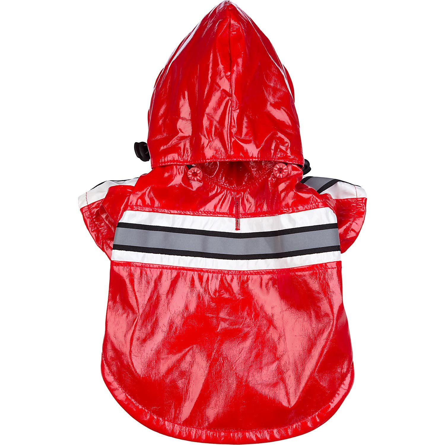 Reflecta-Glow Reflective Waterproof Adjustable pvc Pet Raincoat - Red