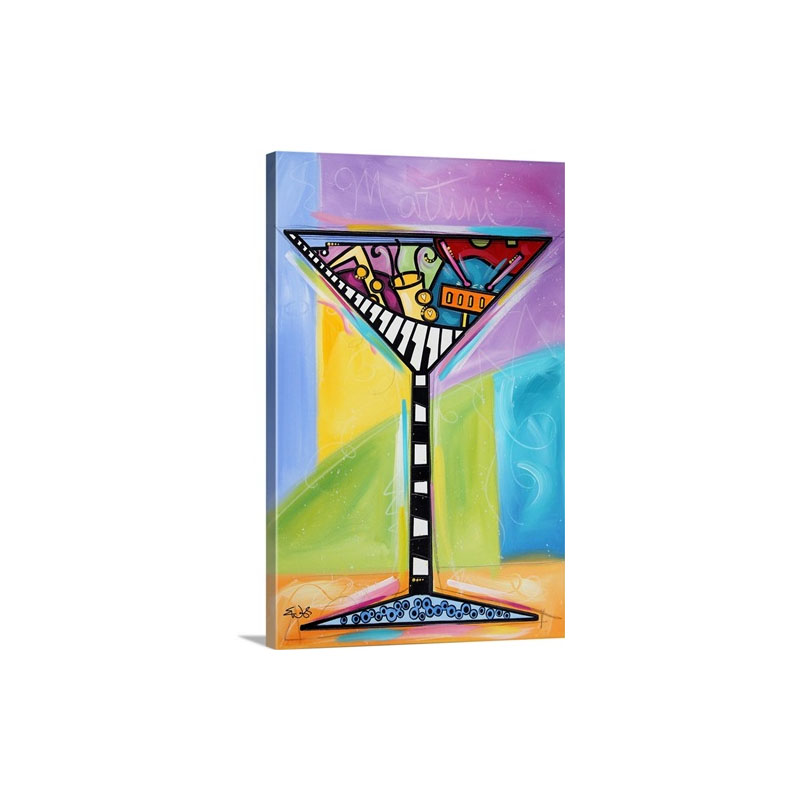 Raise Your Spirits Martini Wall Art - Canvas - Gallery Wrap