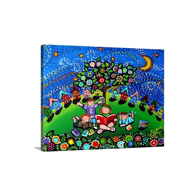 Reading Opens The Doors To The Imagination Wall Art - Canvas - Gallery Wrap
