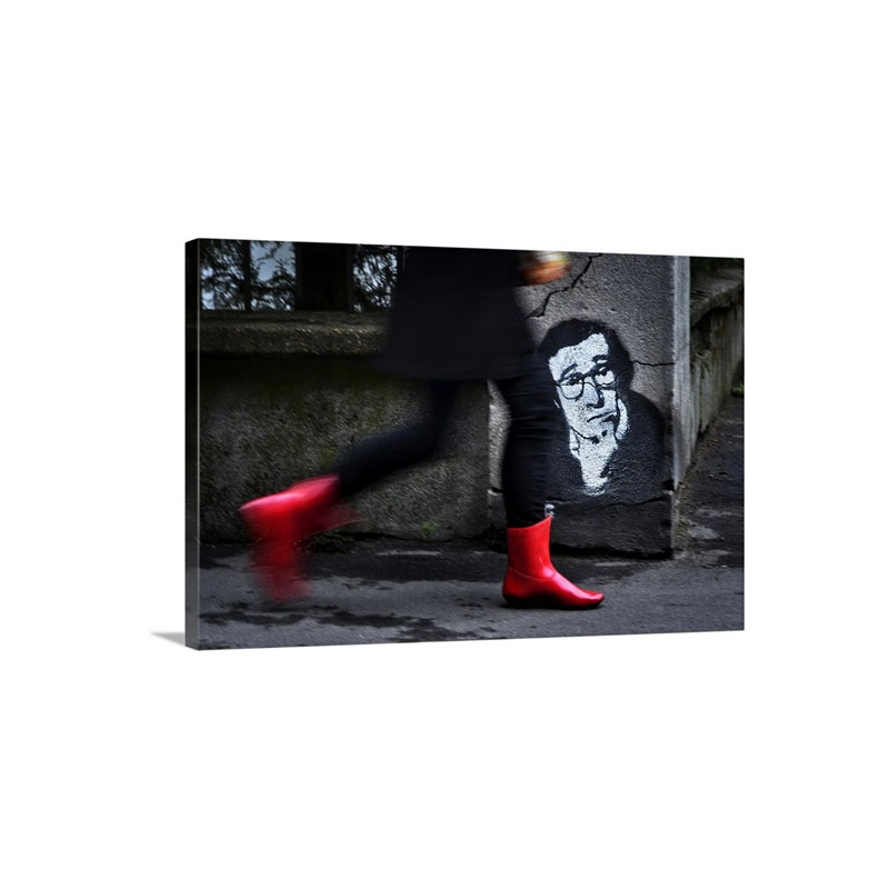 Red Boots Wall Art - Canvas - Gallery Wrap
