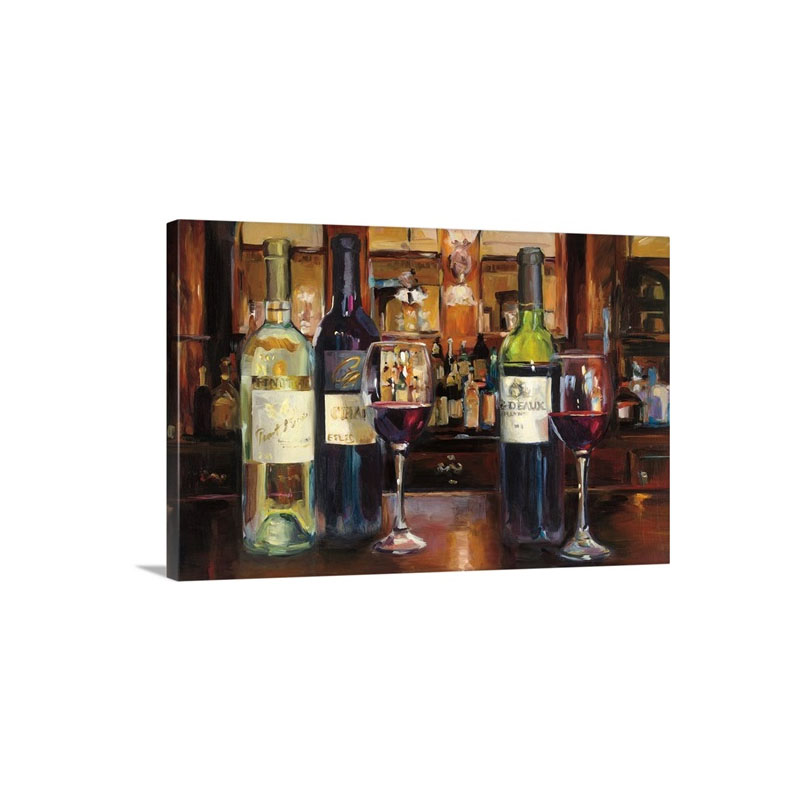 Reflection Of Wine Wall Art - Canvas - Gallery wrap