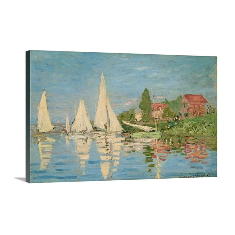 Regates A Argenteuil C 1872 Wall Art - Canvas - Gallery Wrap