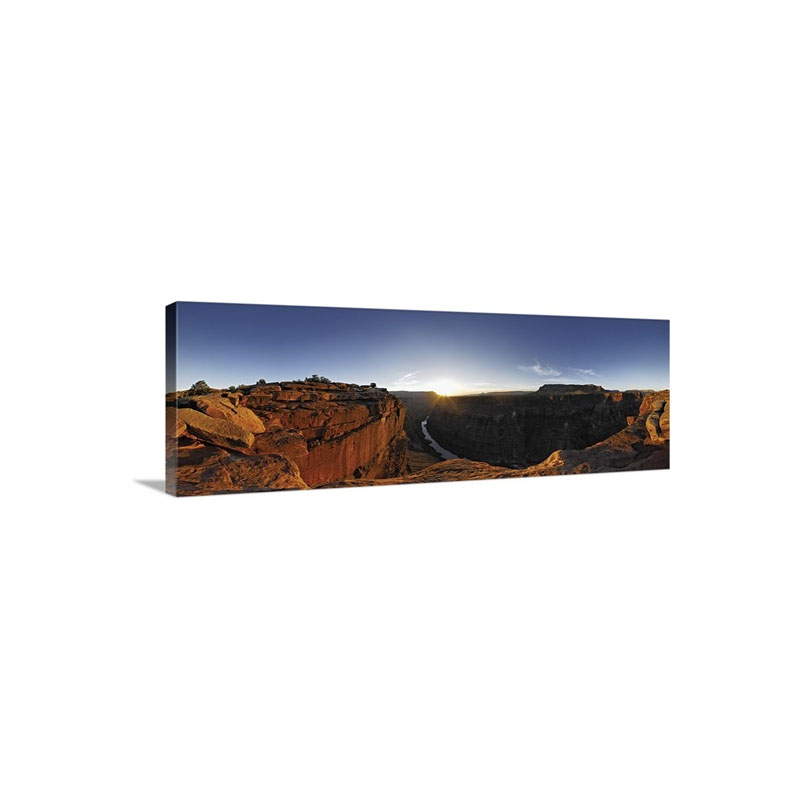 River Passing Through A Canyon Colorado River Grand Canyon National Park Arizona Wall Art - Canvas - Gallery Wrap