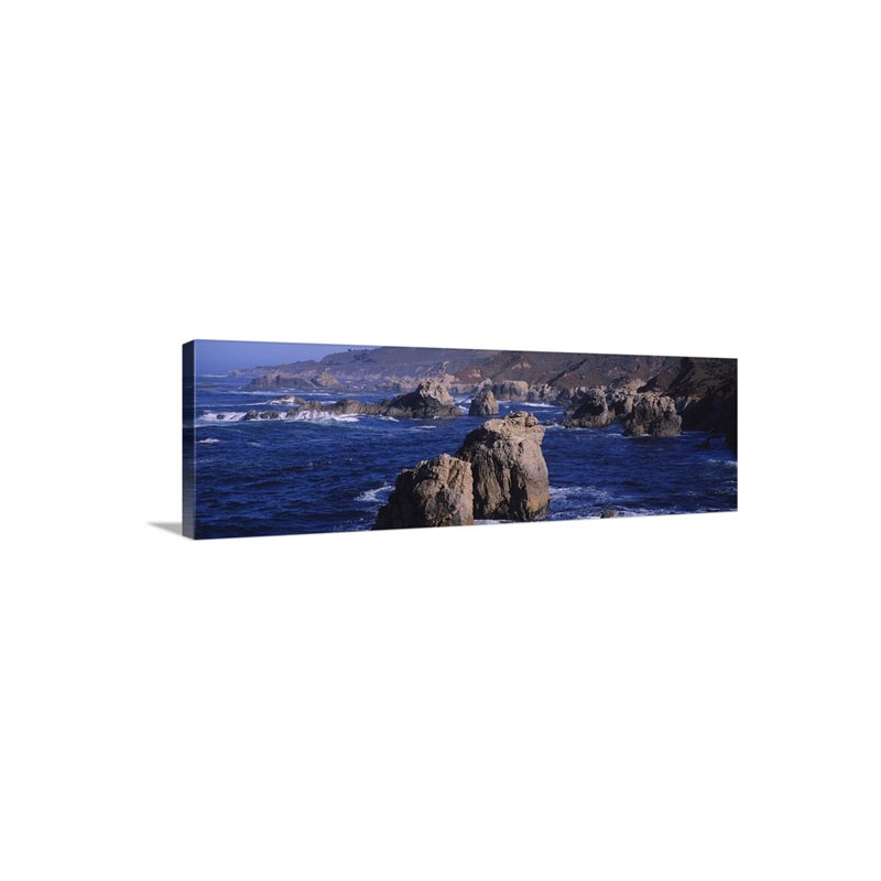Rock Formations On The Beach Big Sur Garrapata State Beach Monterey Coast California Wall Art - Canvas - Gallery Wrap