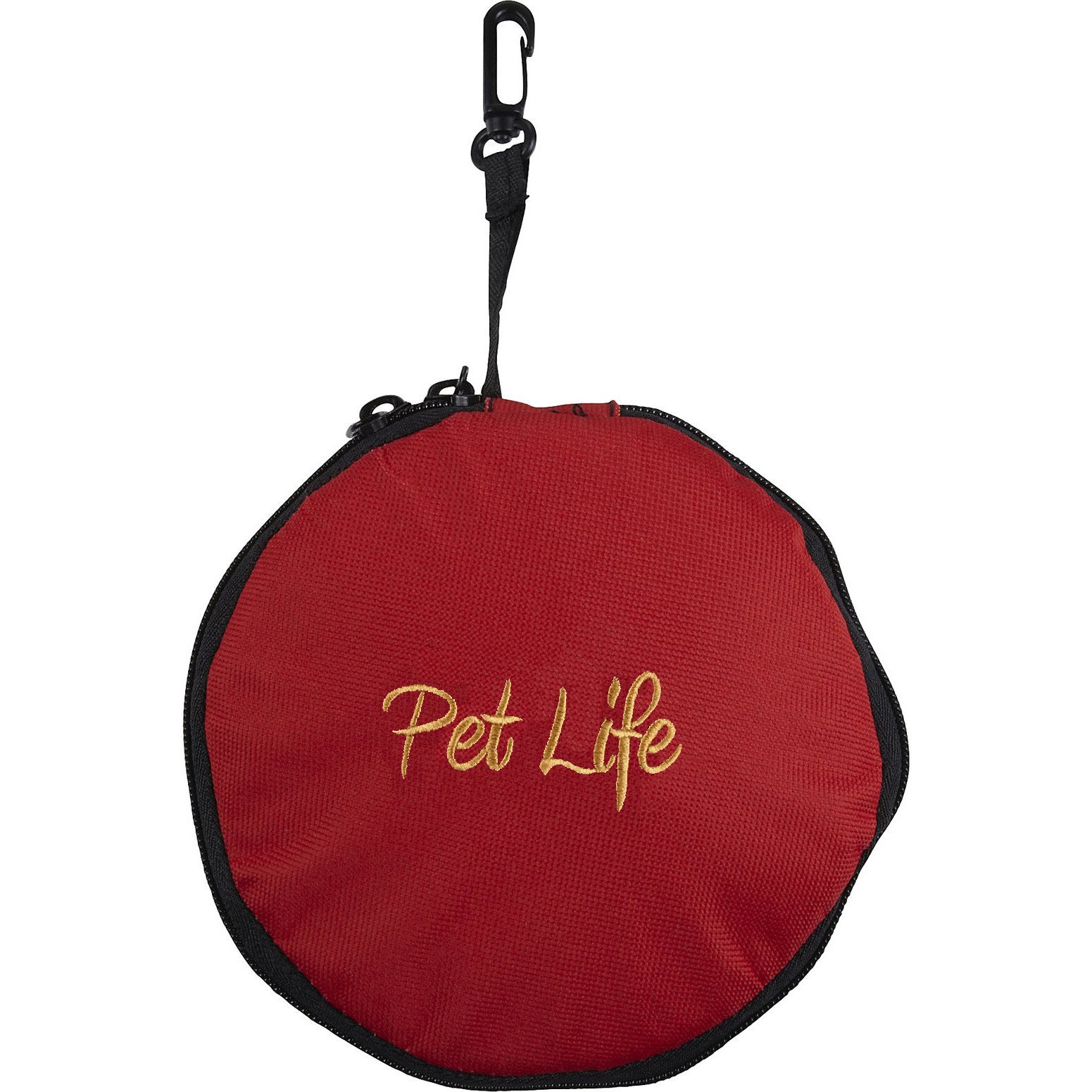 Double Water Travel Pet Bowl - Red 