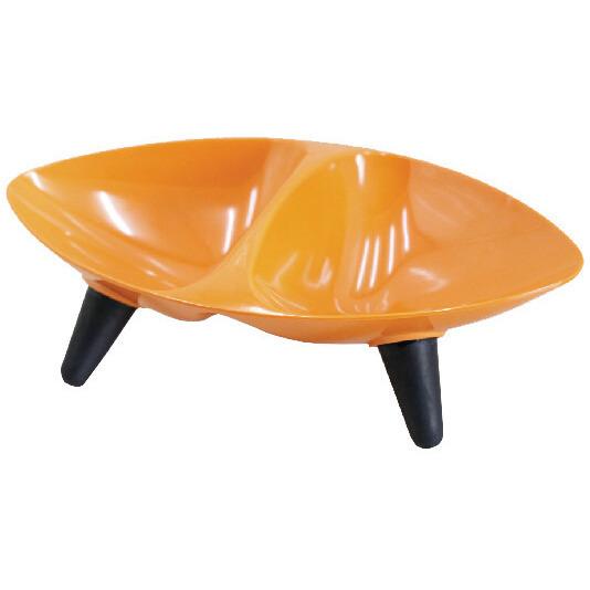 Melamine Couture Sculpture Double Food and Water Dog Bowl 