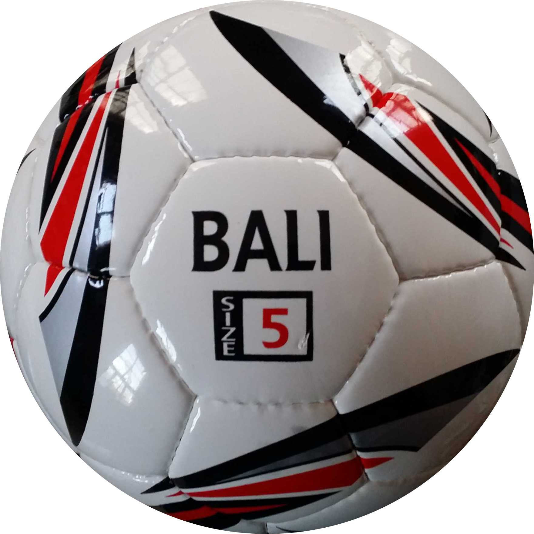 Perrini Bali White/ Black Indoor Outdoor Sports Soccer Training Ball Size 5