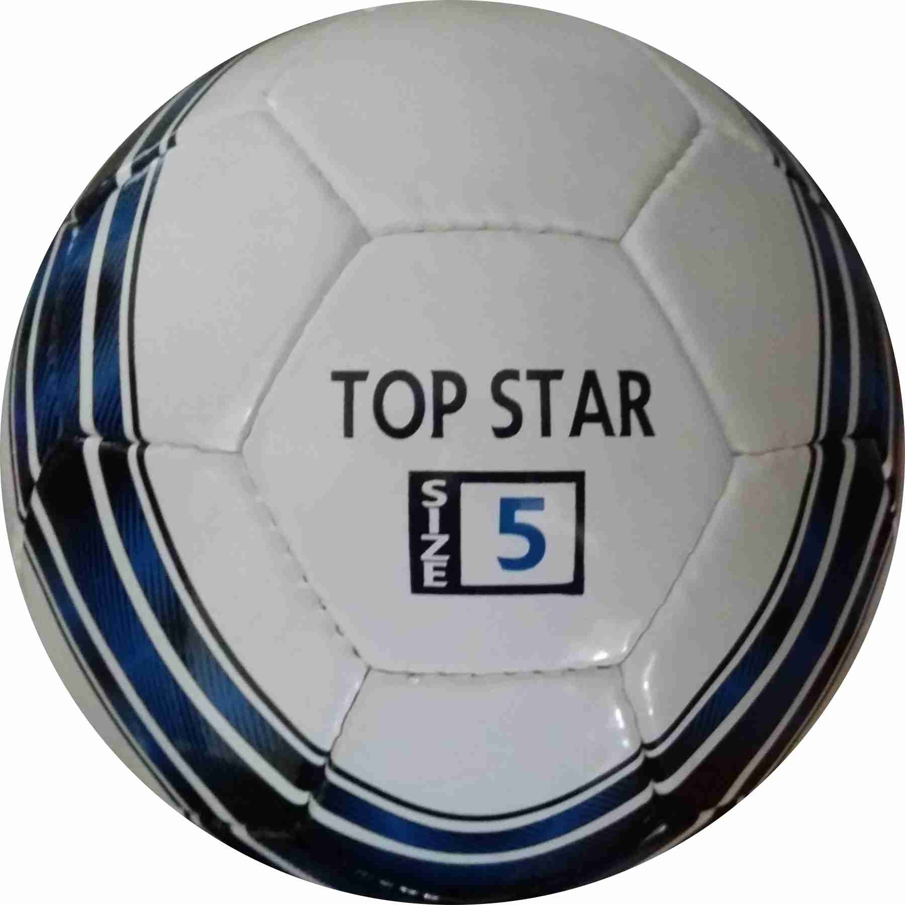 Perrini Top Star Indoor Outdoor Sports Blue Black Soccer Traning Ball Size 5