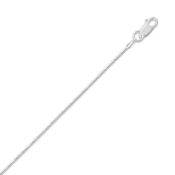 Diamond Cut 025 Snake Chain Necklace - 1 mm