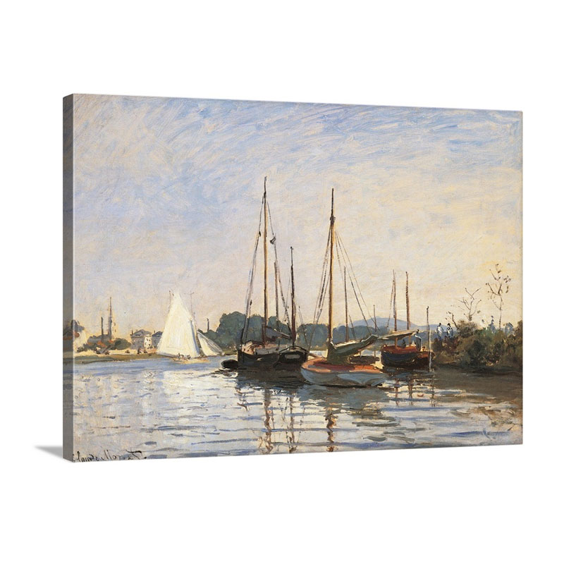 Sailing Boats At Argenteuil By Claude Monet 1872 1873 Musee D'Orsay Paris France Wall Art - Canvas - Gallery Wrap