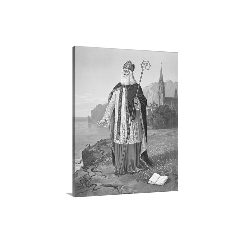 Saint Patrick On Shoreline Wall Art - Canvas - Gallery Wrap