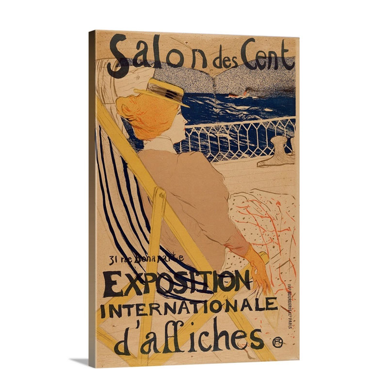 Salon Des Cent Exposition Internationale D'affiches Wall Art - Canvas - Gallery Wrap