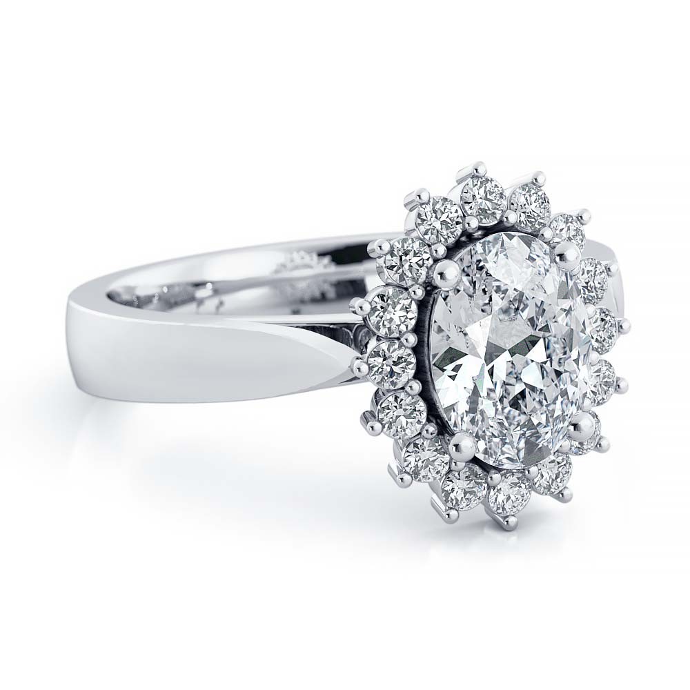Samantha Moissanite Ring - White Gold