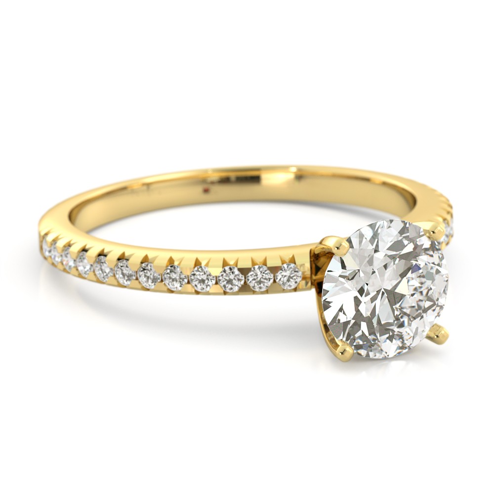 Scarlett Moissanite Ring - Yellow Gold
