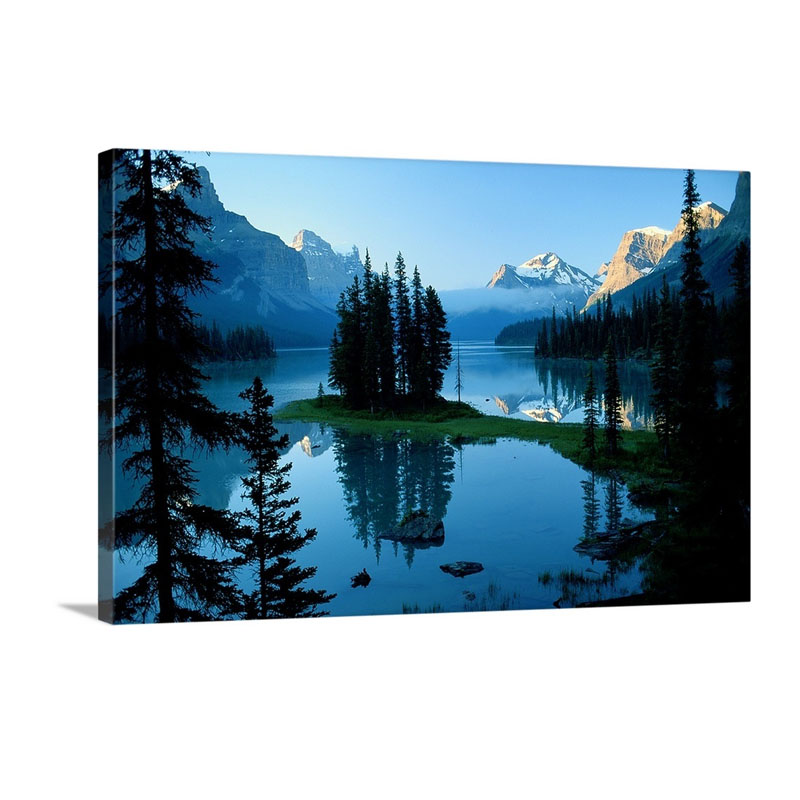 Scenic View Of A Lake In Jasper National Park In Canada Wall Art - Canvas - Gallery Wrap