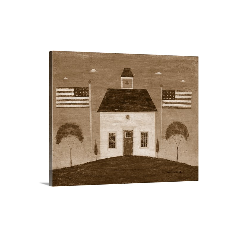 School House Wall Art - Canvas - Gallery Wrap