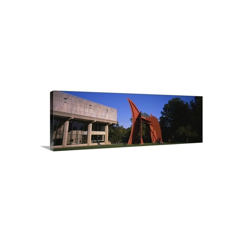Sculpture In Front Of A University Indiana University Bloomington Monroe County Indiana Wall Art - Canvas - Gallery Wrap
