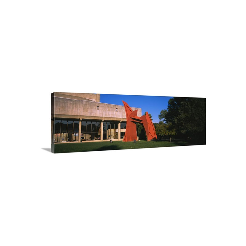 Sculpture In Front Of A University Building Indiana University Bloomington Monroe County Indiana Wall Art - Canvas - Gallery Wrap